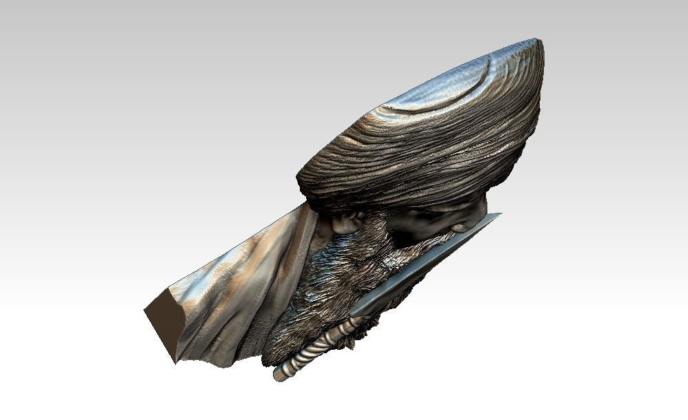 Bhindranwale Portrait  3D print model_4