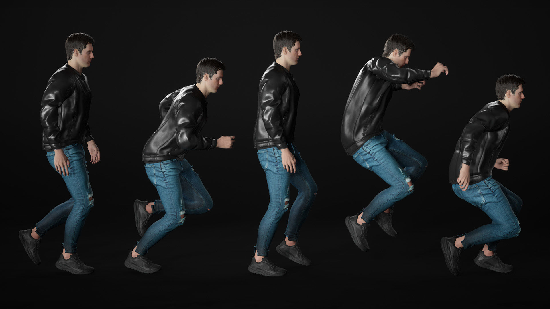 Man - Autumn Outfit 10 - Modular - Rigged Low-poly 3D model_17