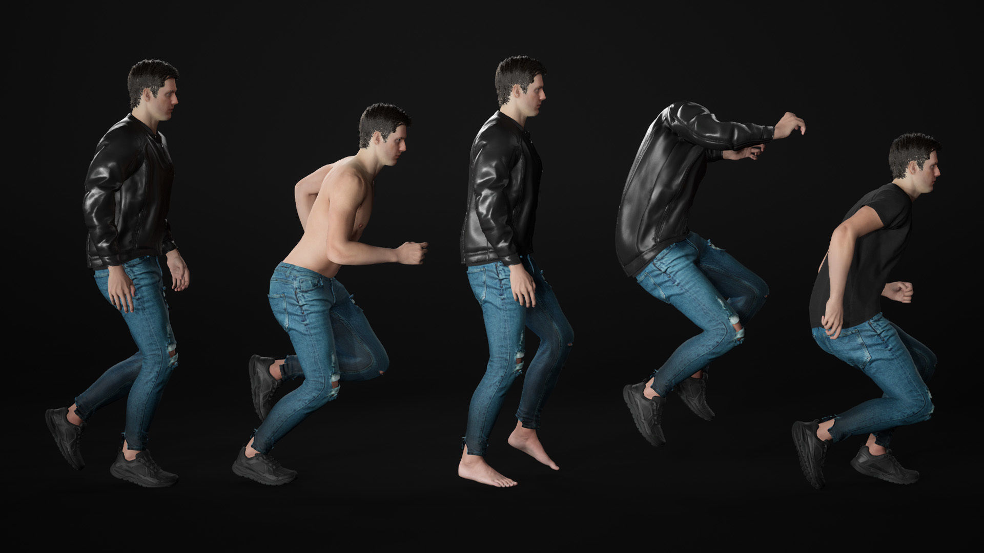 Man - Autumn Outfit 10 - Modular - Rigged Low-poly 3D model_18