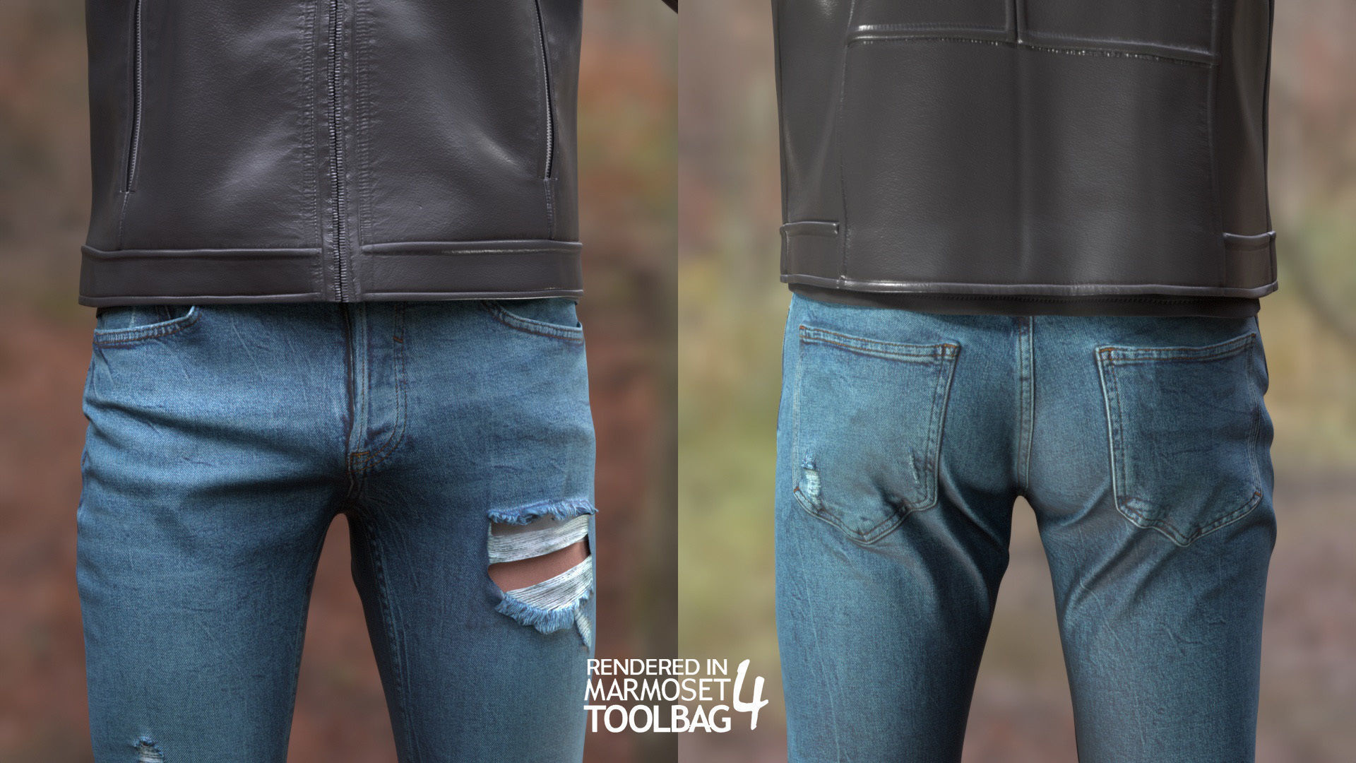 Man - Autumn Outfit 10 - Modular - Rigged Low-poly 3D model_10