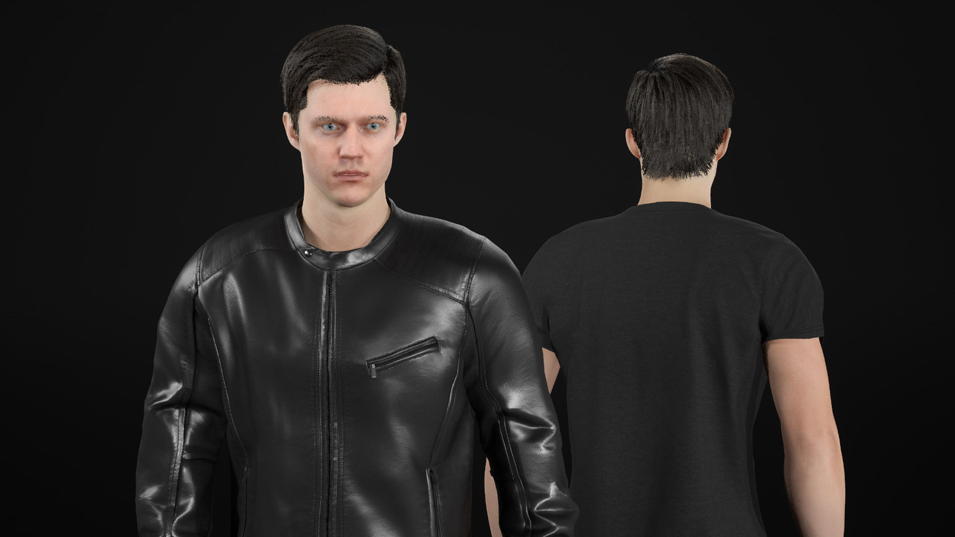 Man - Autumn Outfit 10 - Modular - Rigged Low-poly 3D model_22