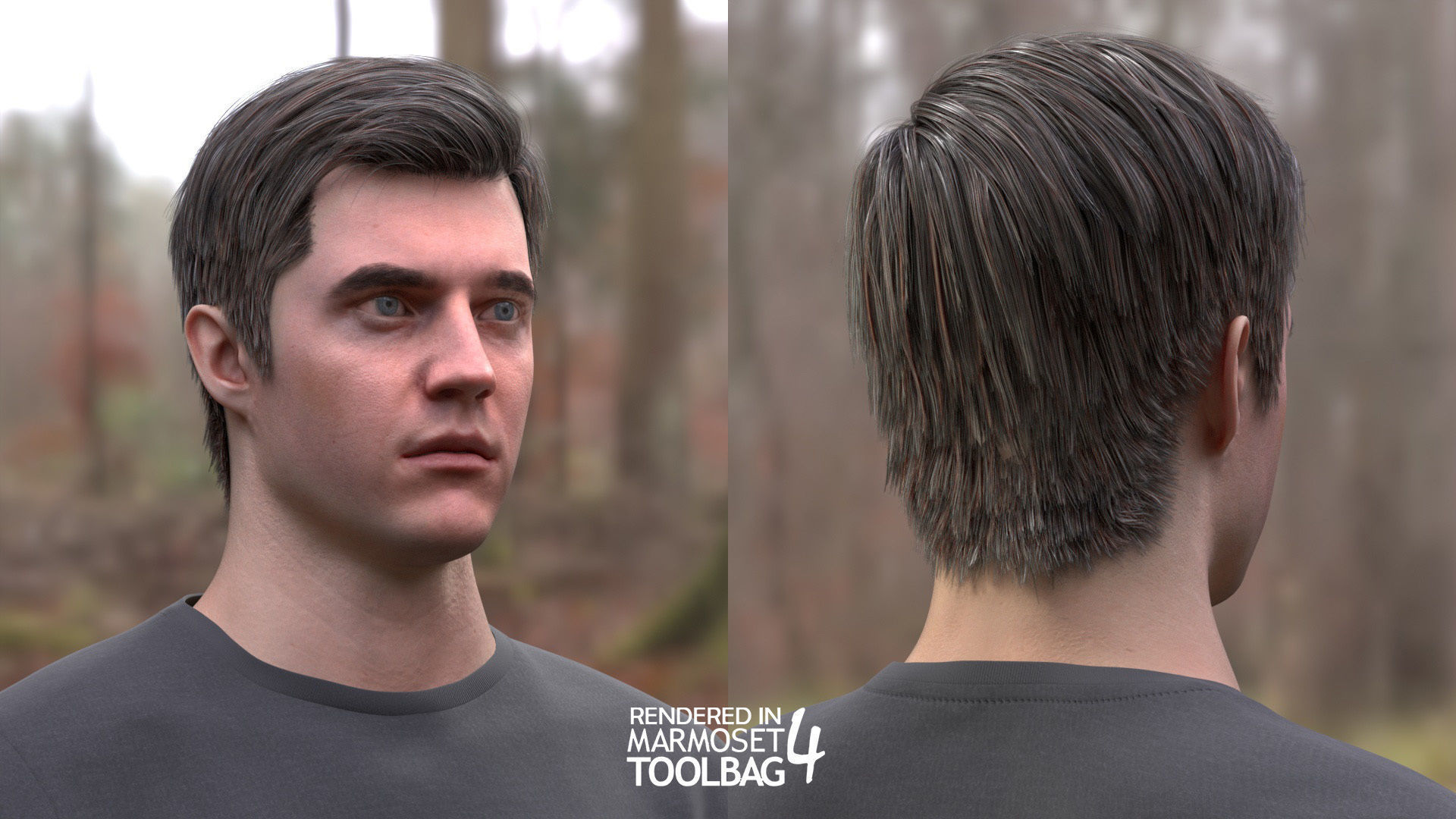 Man - Autumn Outfit 10 - Modular - Rigged Low-poly 3D model_14