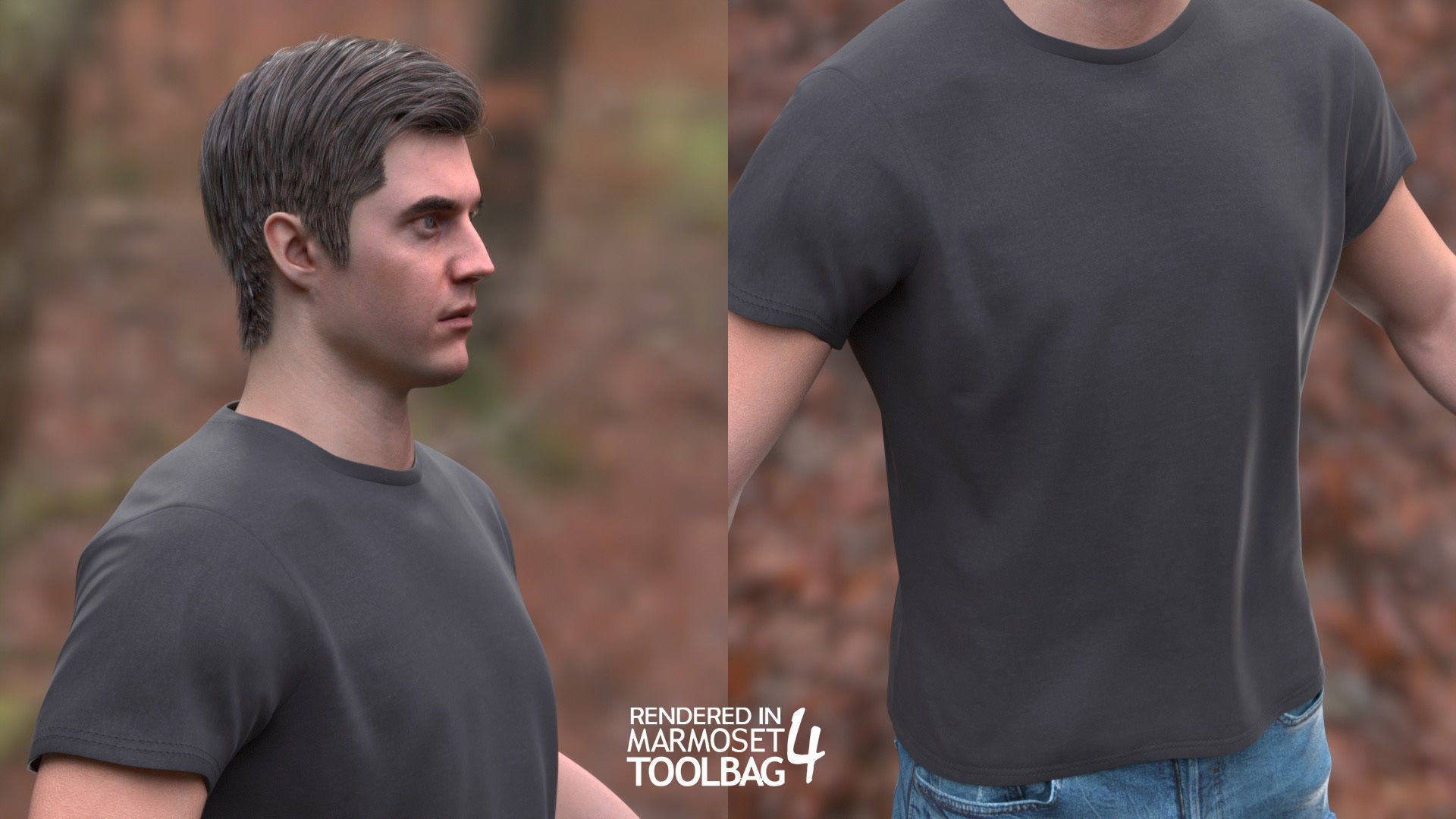 Man - Autumn Outfit 10 - Modular - Rigged Low-poly 3D model_12