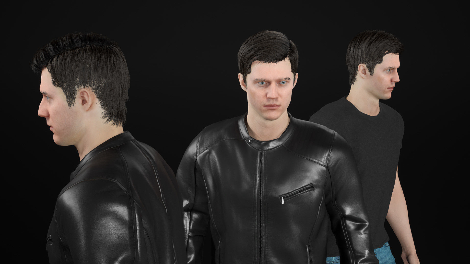 Man - Autumn Outfit 10 - Modular - Rigged Low-poly 3D model_21