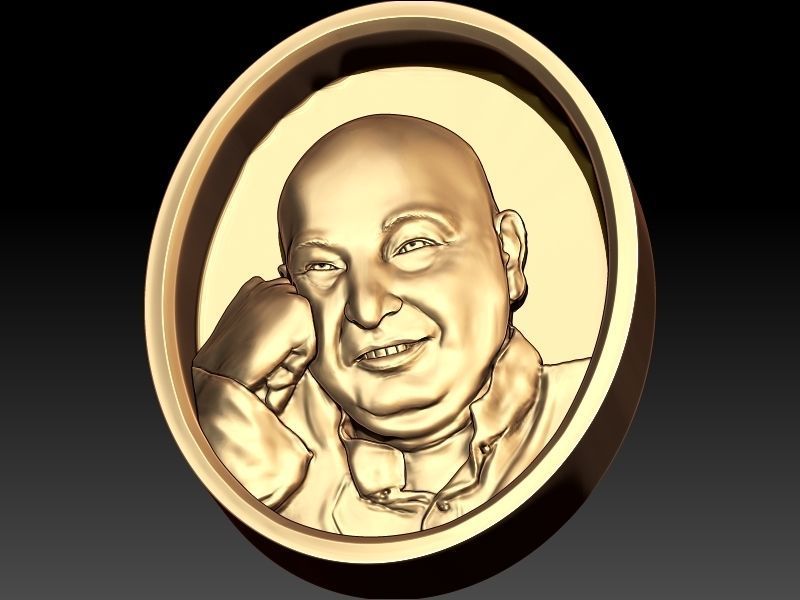 Guruji shukrana Pendant 3D print model_4