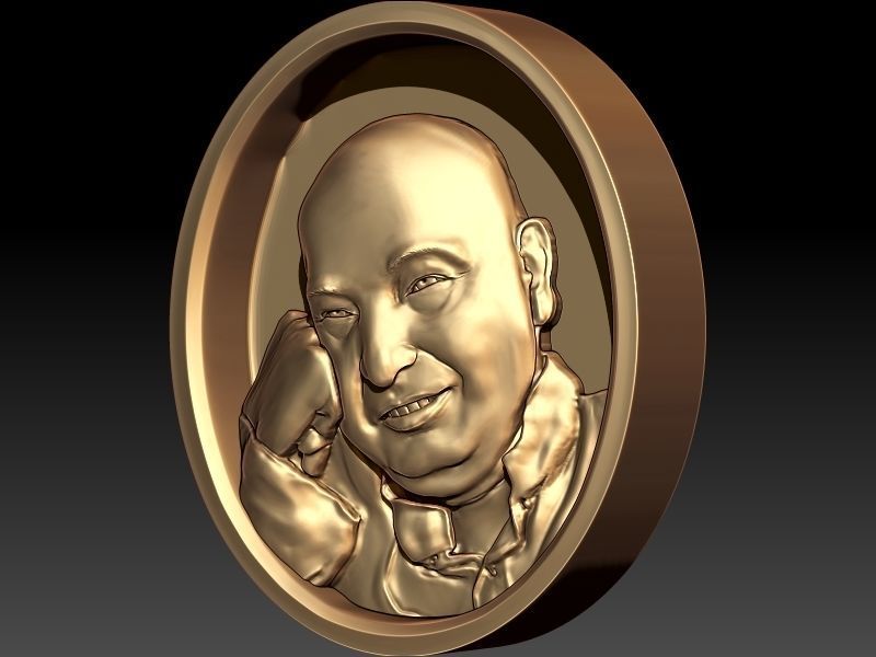 Guruji shukrana Pendant 3D print model_2