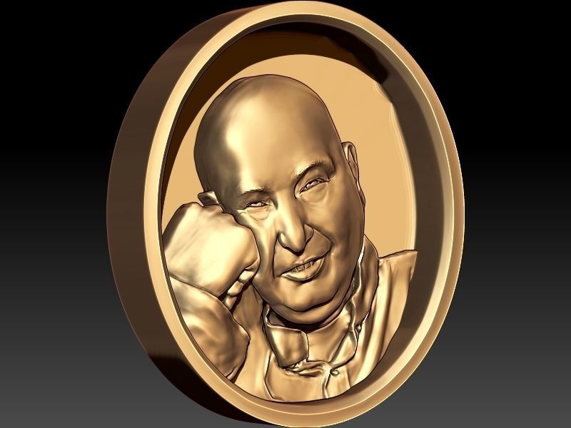 Guruji shukrana Pendant 3D print model_3