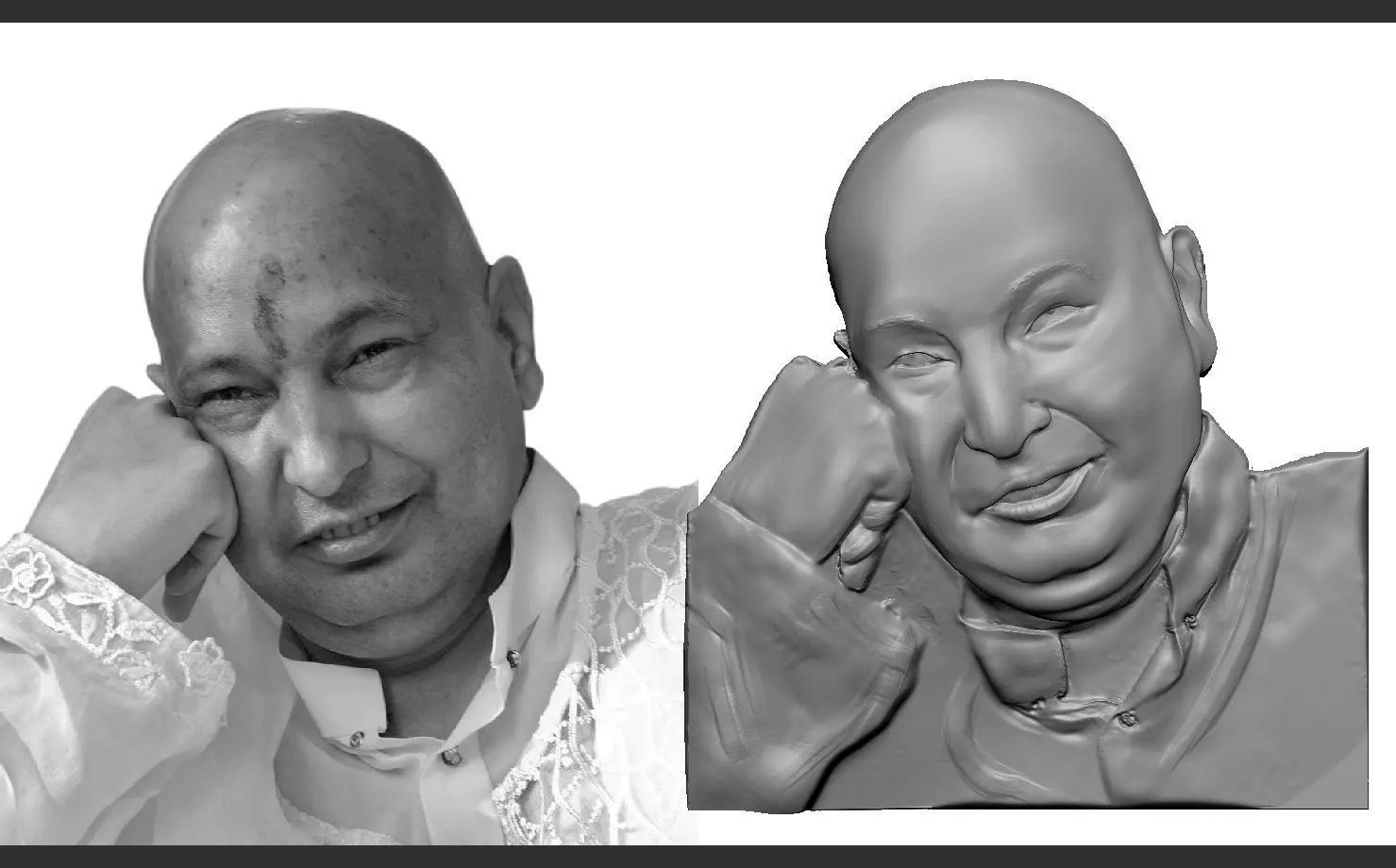 Guruji shukrana Pendant 3D print model_0