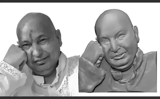 Guruji shukrana Pendant 3D print model