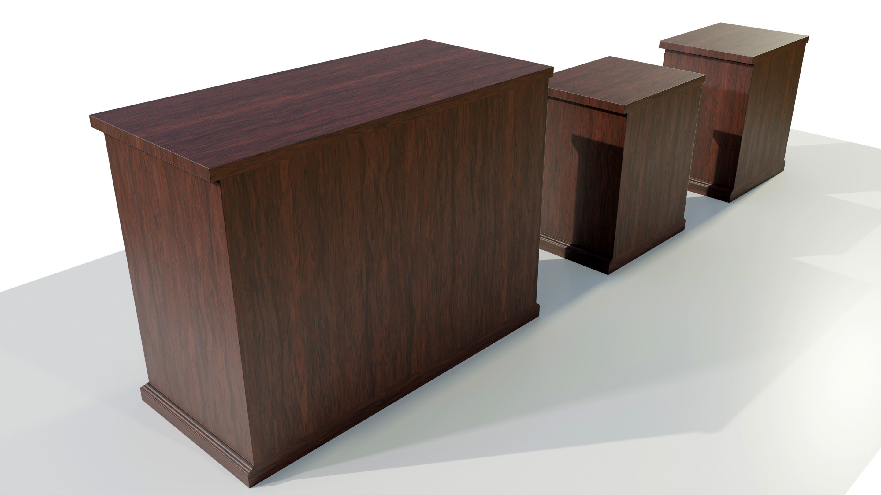 Dresser and Nightstands 3D model_4