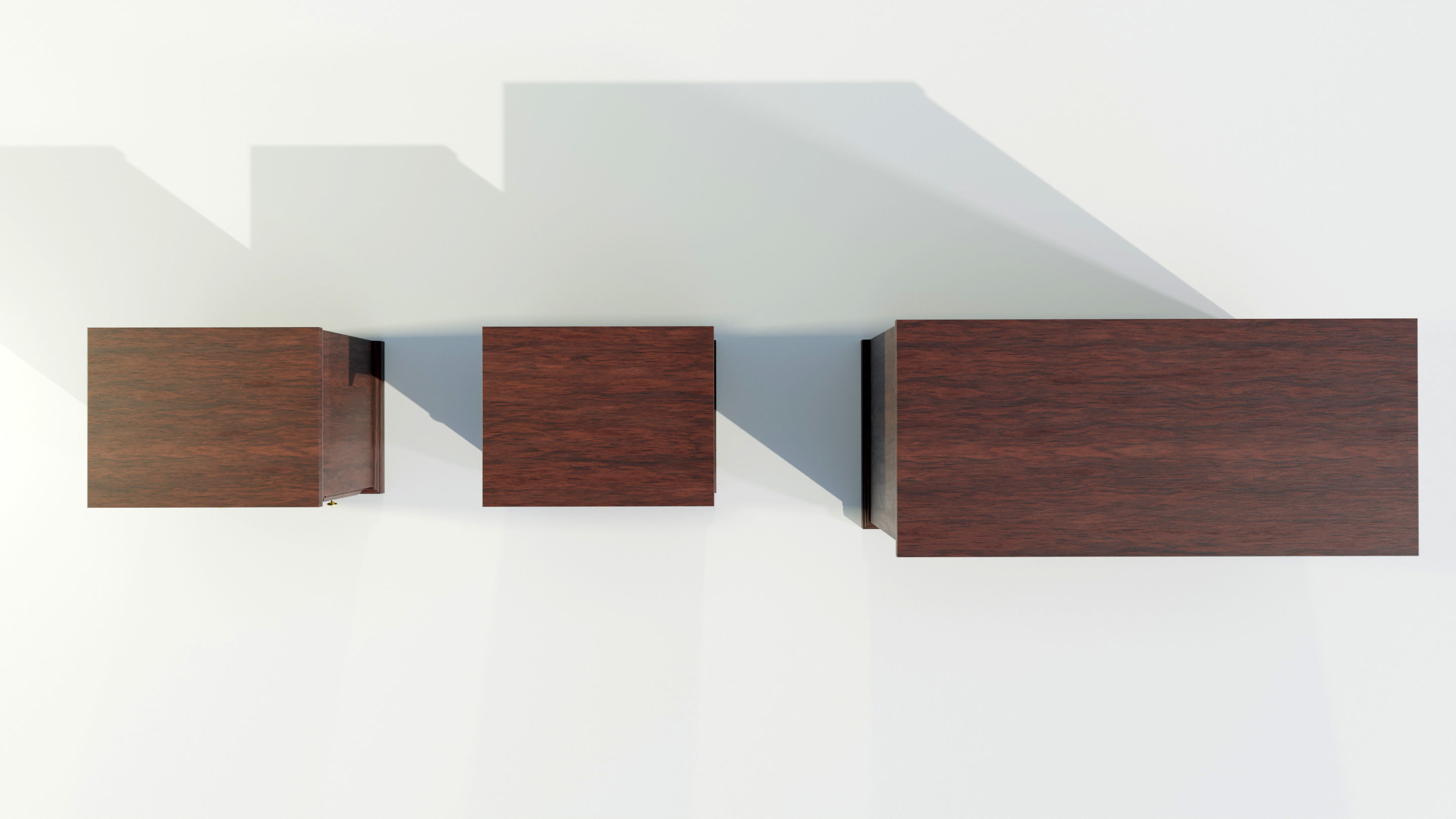 Dresser and Nightstands 3D model_10