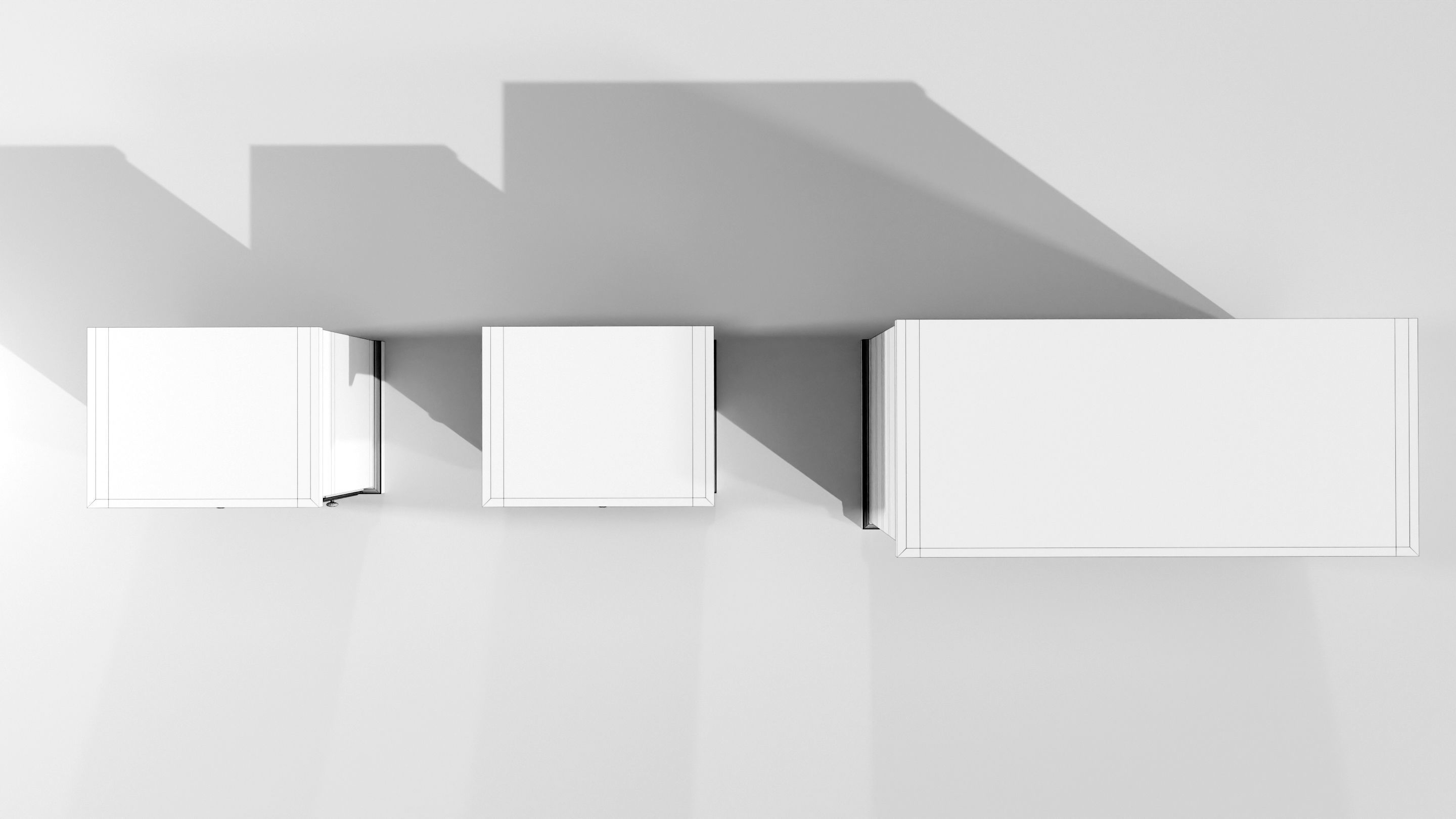 Dresser and Nightstands 3D model_20