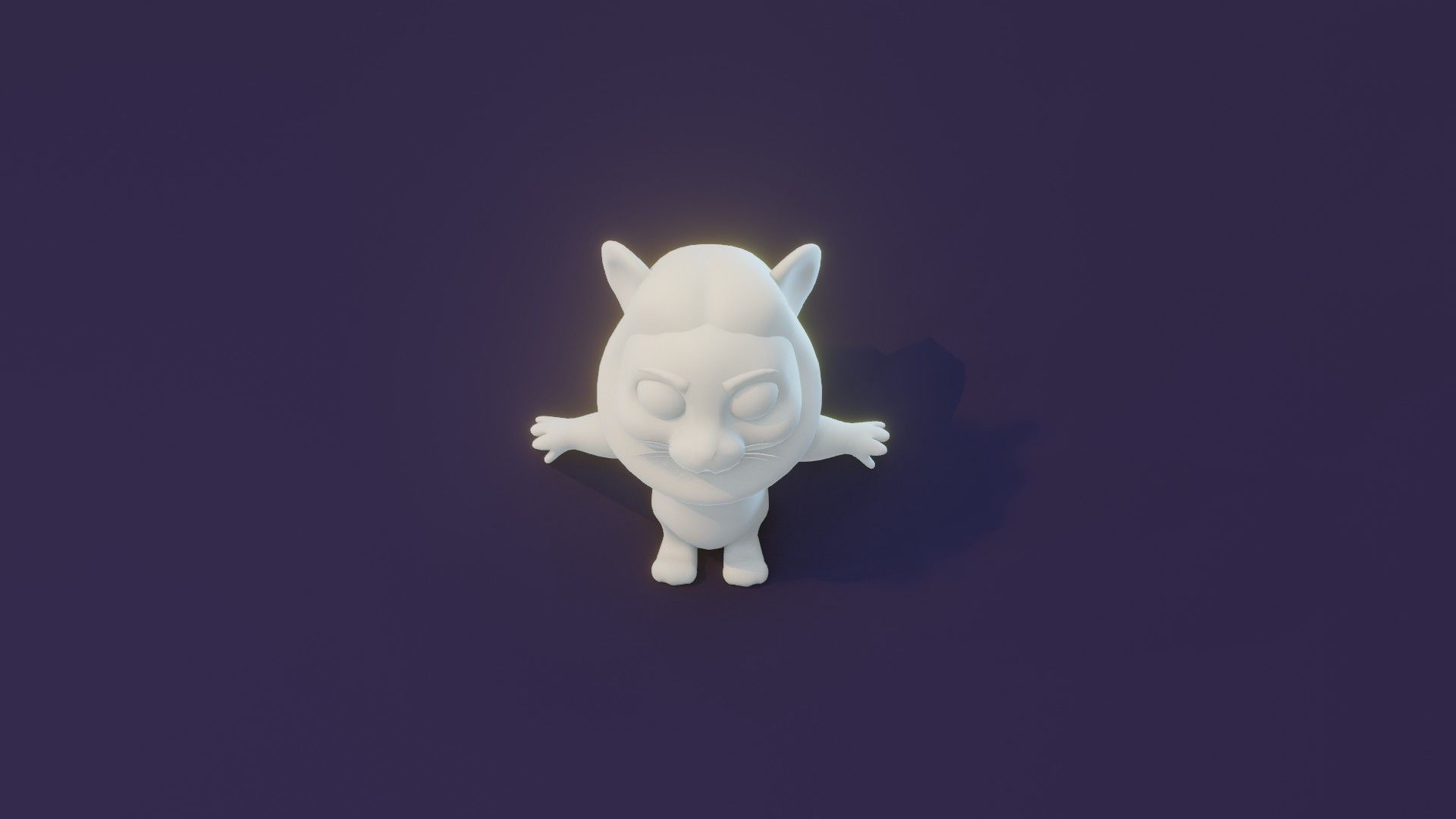 Cartoon Lion Animated and Rigged Base Mesh 3D Model Low-poly 3D model_3