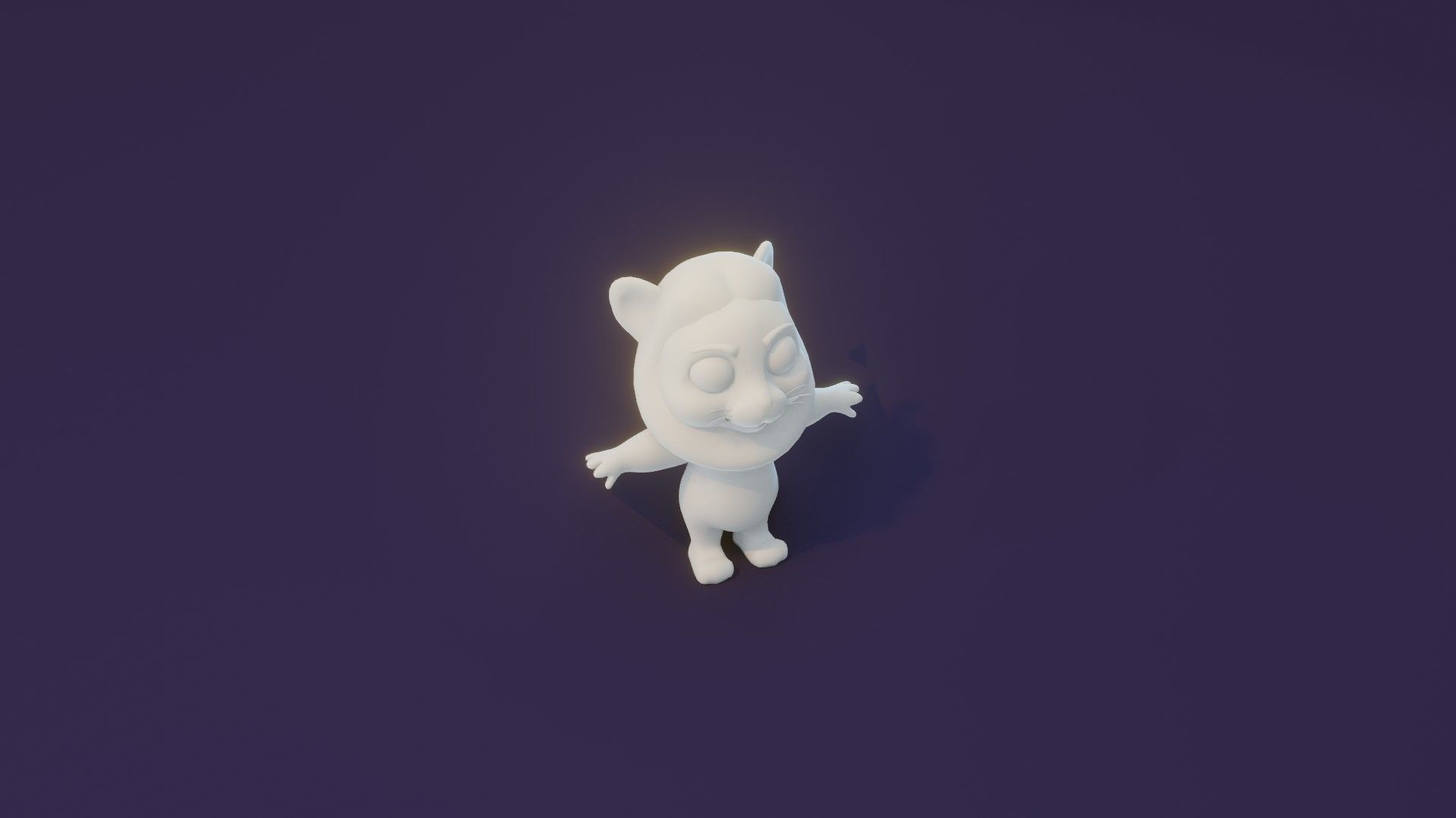 Cartoon Lion Animated and Rigged Base Mesh 3D Model Low-poly 3D model_8