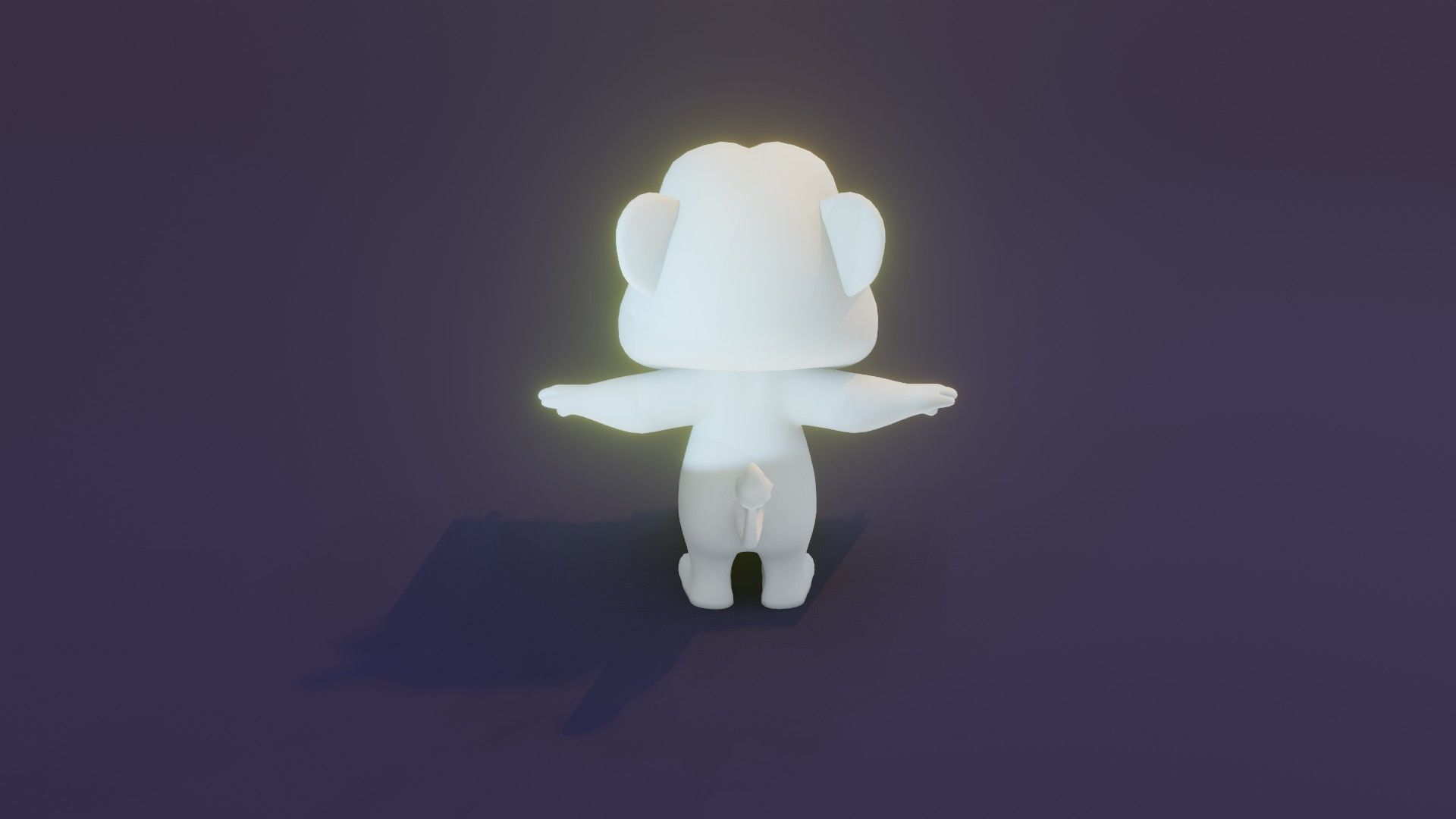 Cartoon Lion Animated and Rigged Base Mesh 3D Model Low-poly 3D model_4