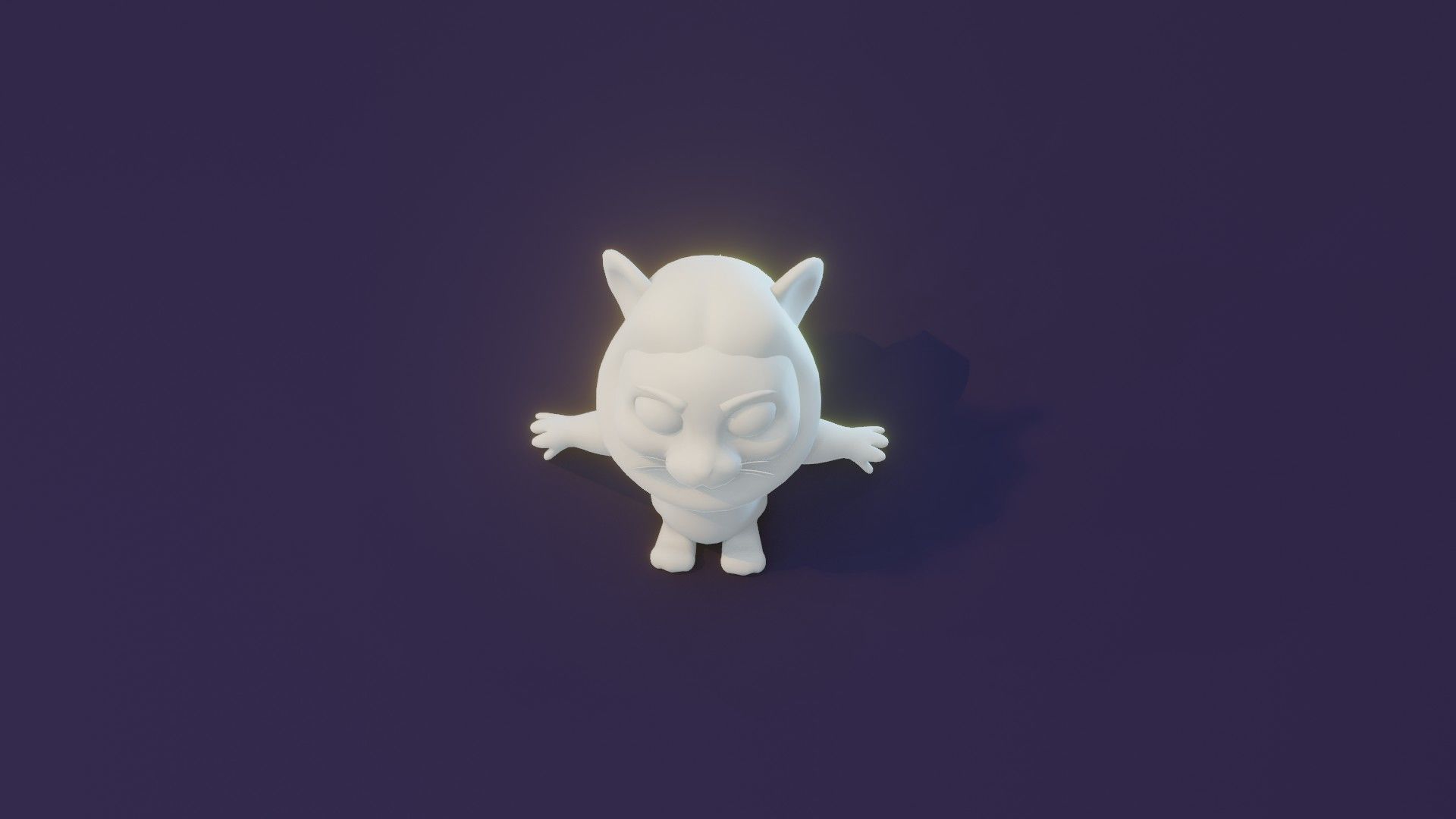 Cartoon Lion Animated and Rigged Base Mesh 3D Model Low-poly 3D model_11