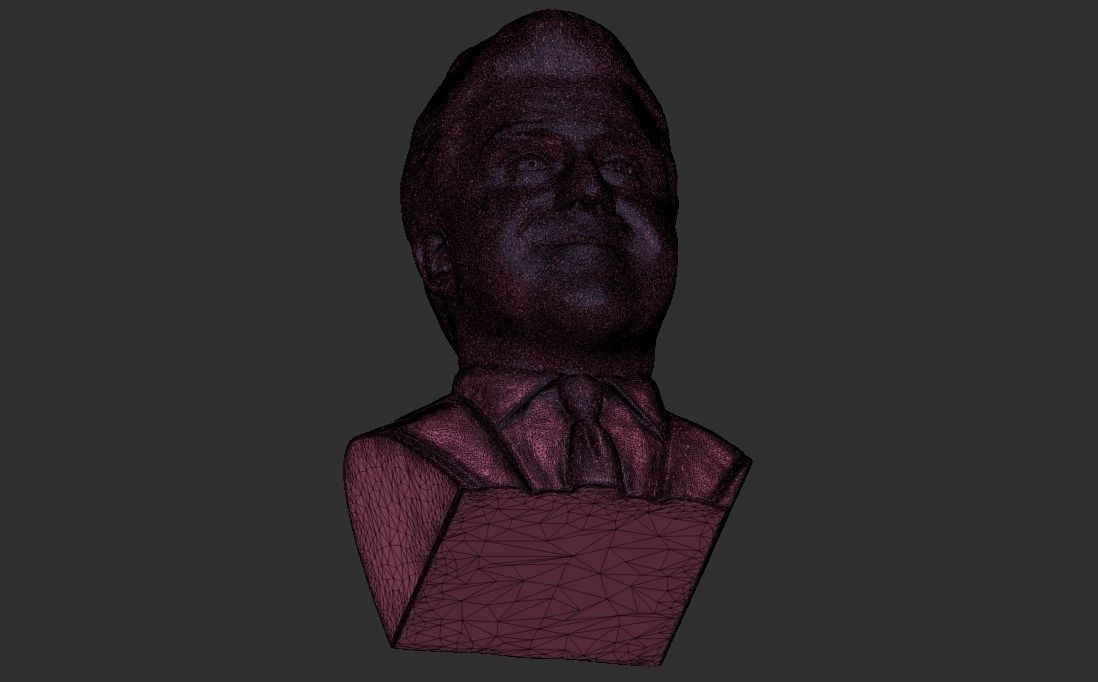 Jay Leno bust for 3D printing 3D print model_35