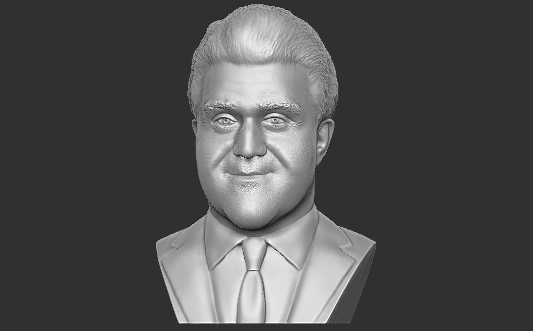 Jay Leno bust for 3D printing 3D print model_6