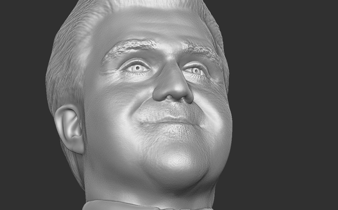 Jay Leno bust for 3D printing 3D print model_23