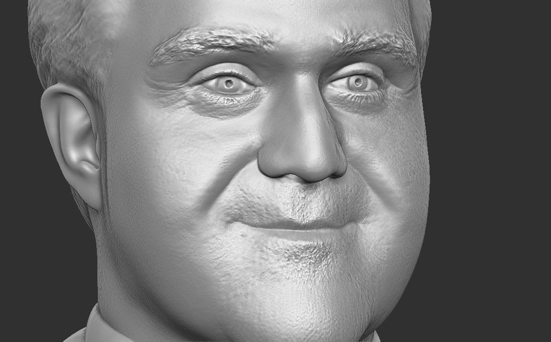 Jay Leno bust for 3D printing 3D print model_21