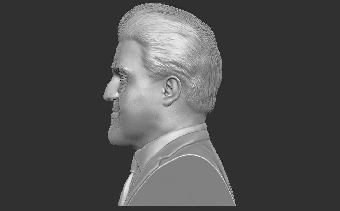 Jay Leno bust for 3D printing 3D print model_10