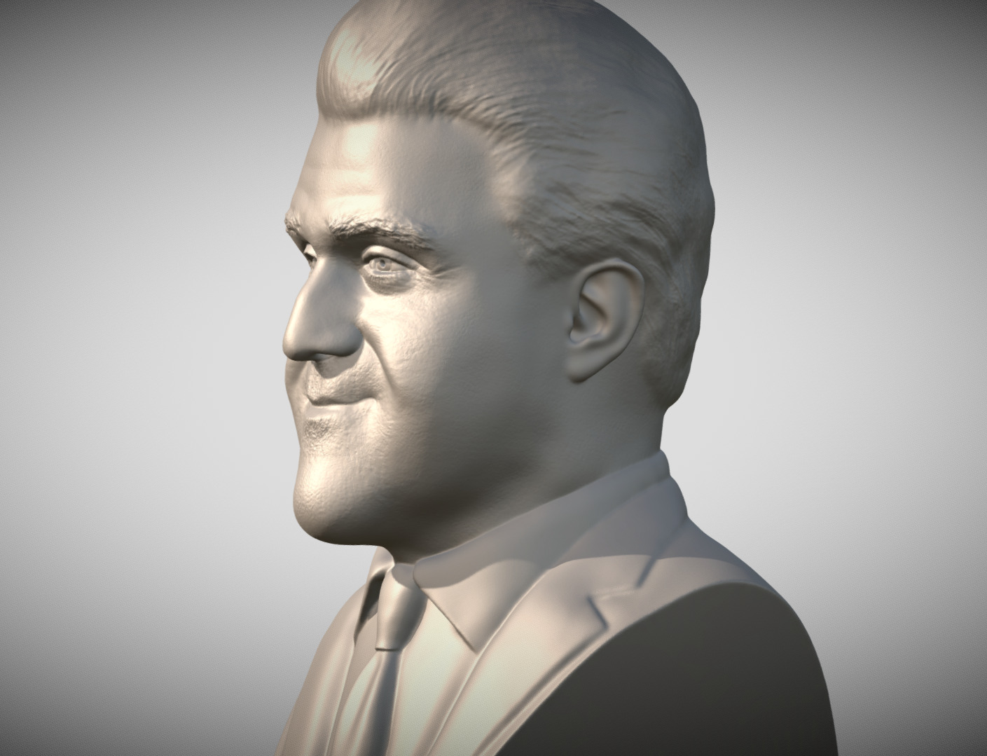 Jay Leno bust for 3D printing 3D print model_3