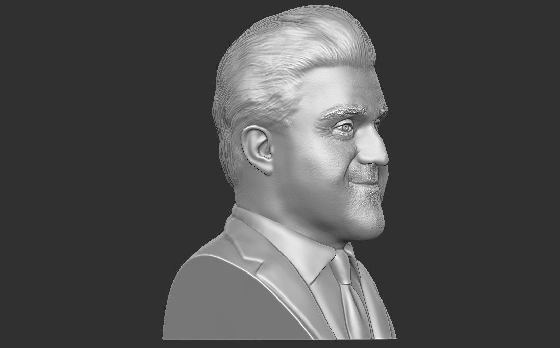 Jay Leno bust for 3D printing 3D print model_16