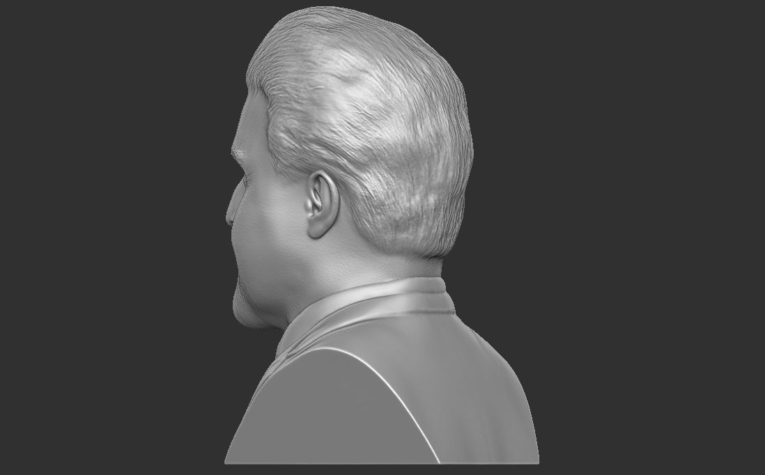 Jay Leno bust for 3D printing 3D print model_11