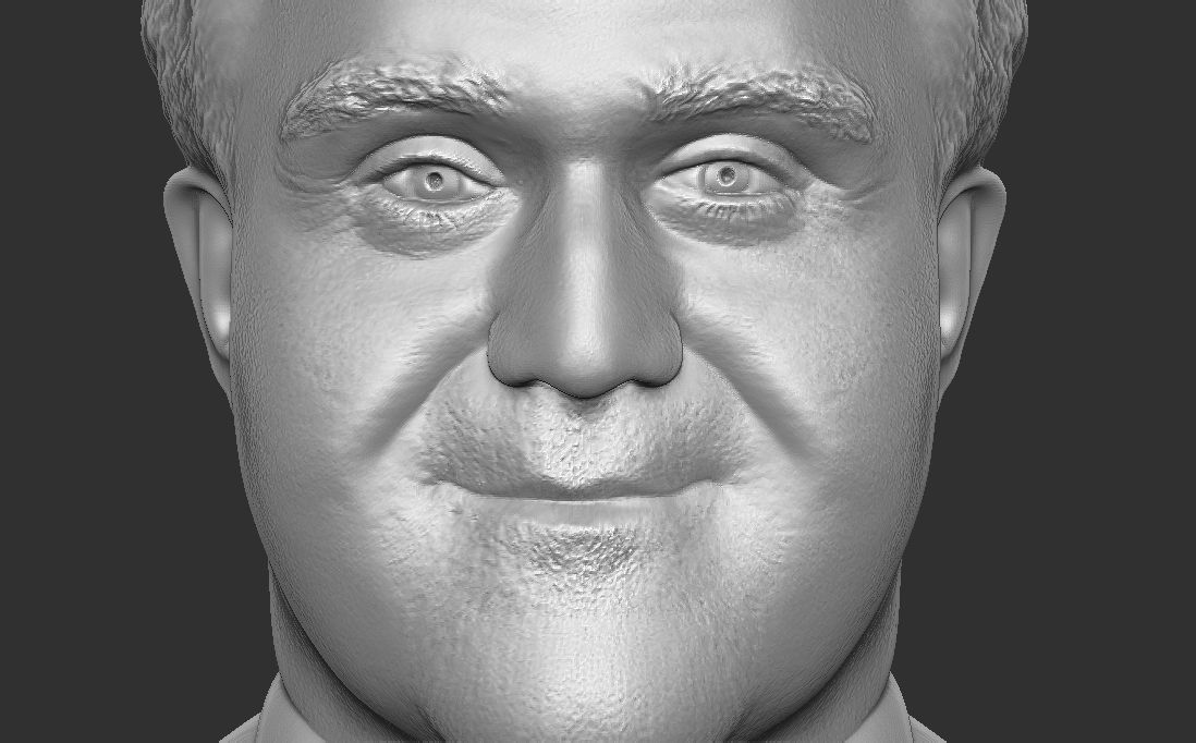 Jay Leno bust for 3D printing 3D print model_20