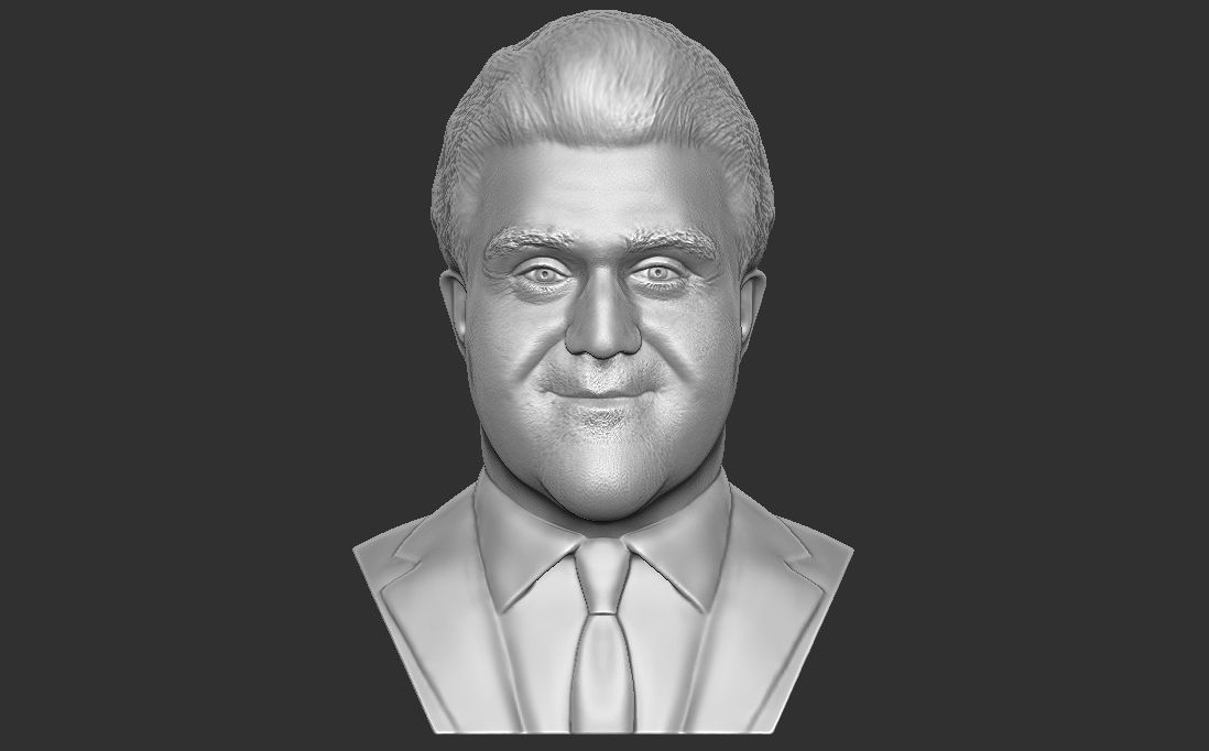 Jay Leno bust for 3D printing 3D print model_5