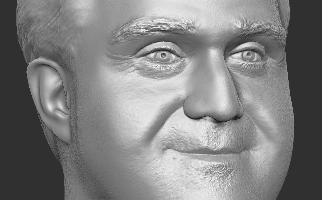 Jay Leno bust for 3D printing 3D print model_29