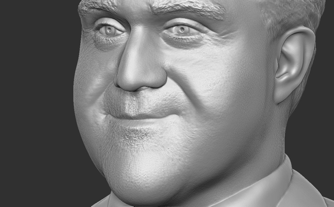 Jay Leno bust for 3D printing 3D print model_22