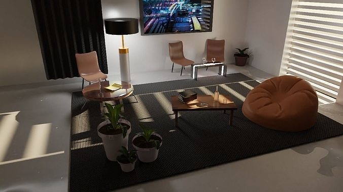 Living Room Free 3D model