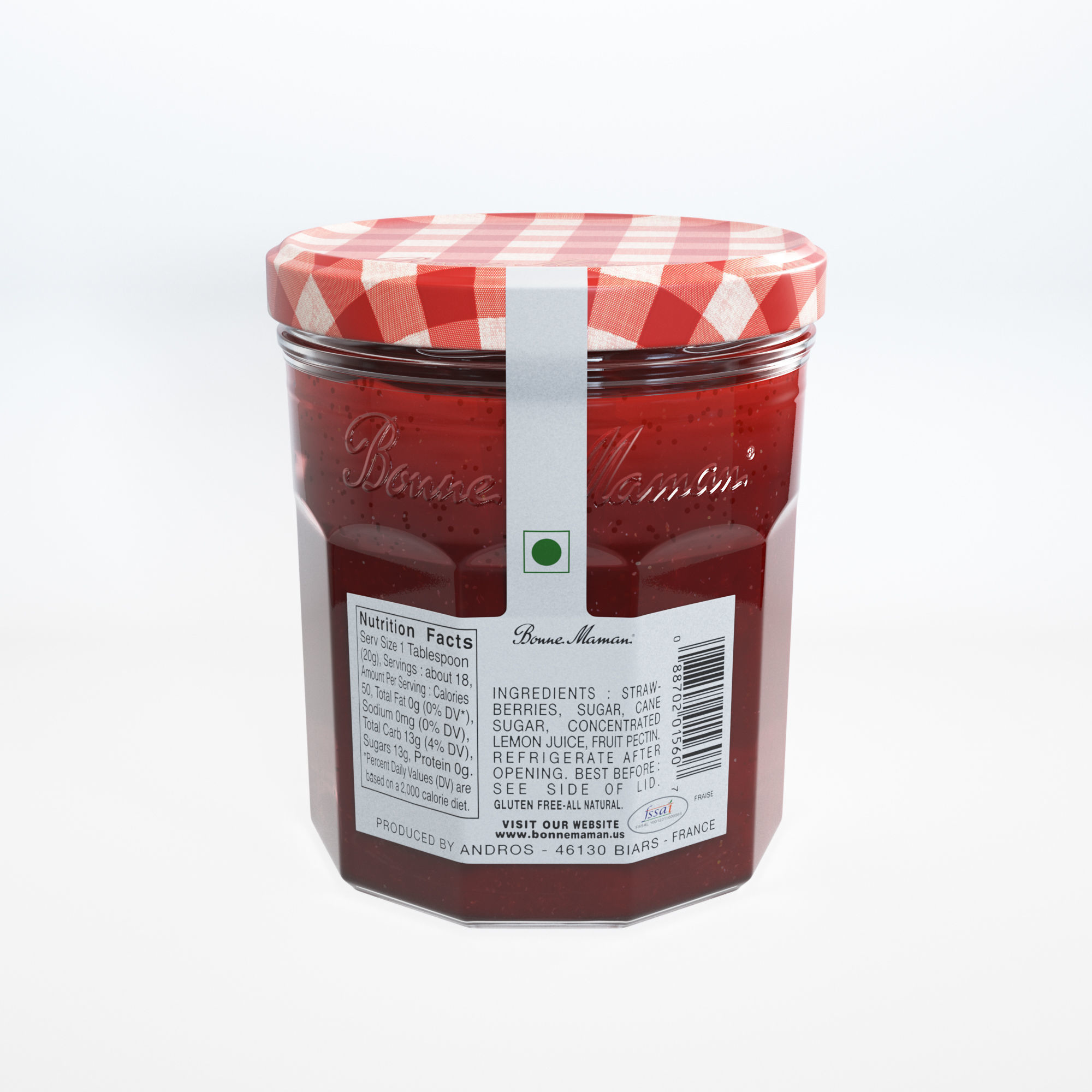 Jam Bottle 3D model_3