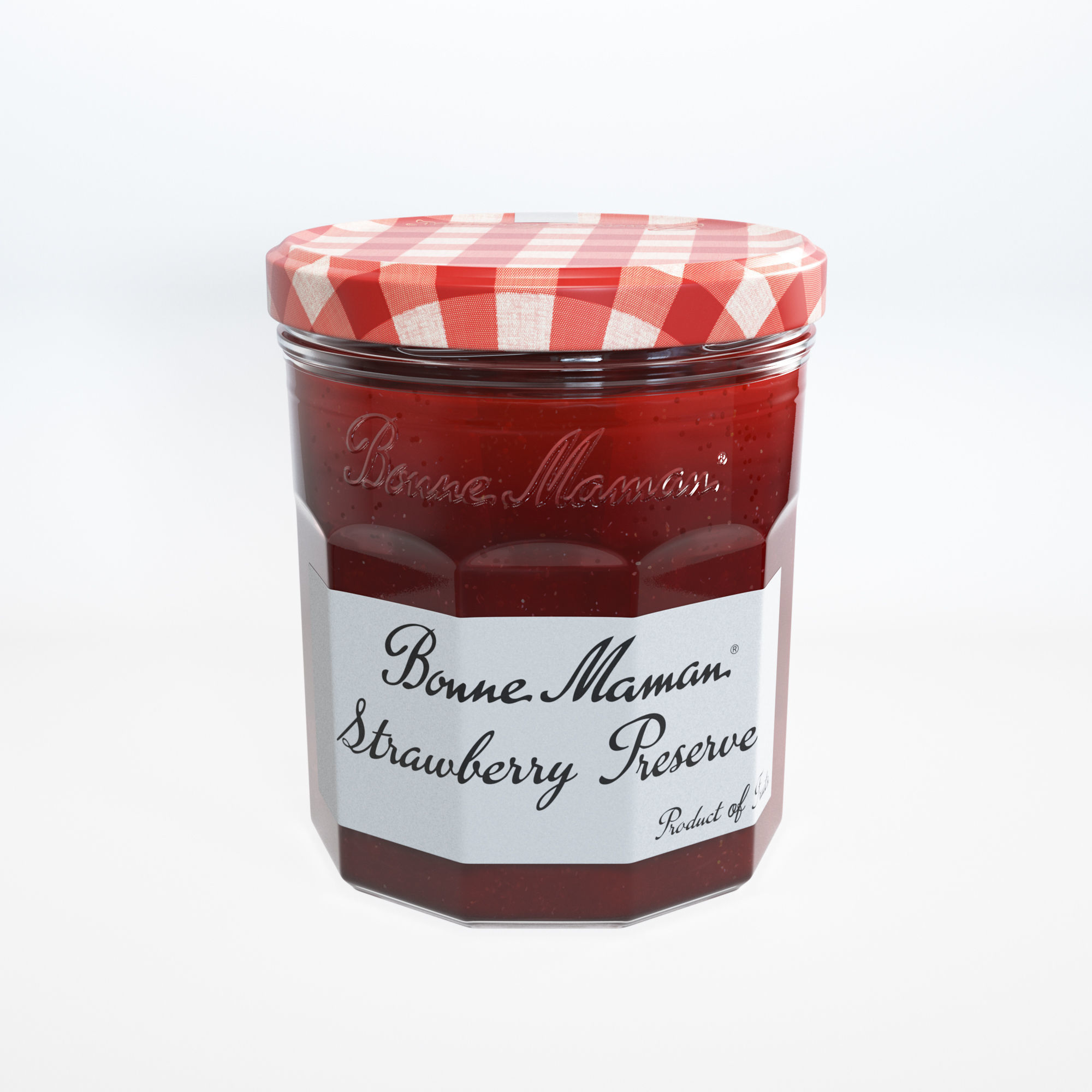 Jam Bottle 3D model_1