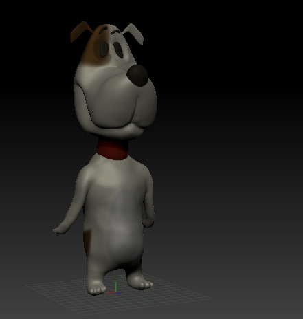 Dog Cartoon  Low-poly 3D model_2