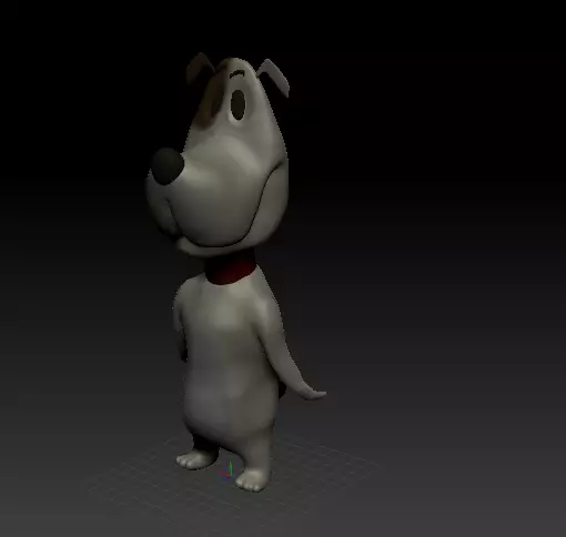 Dog Cartoon  Low-poly 3D model_0