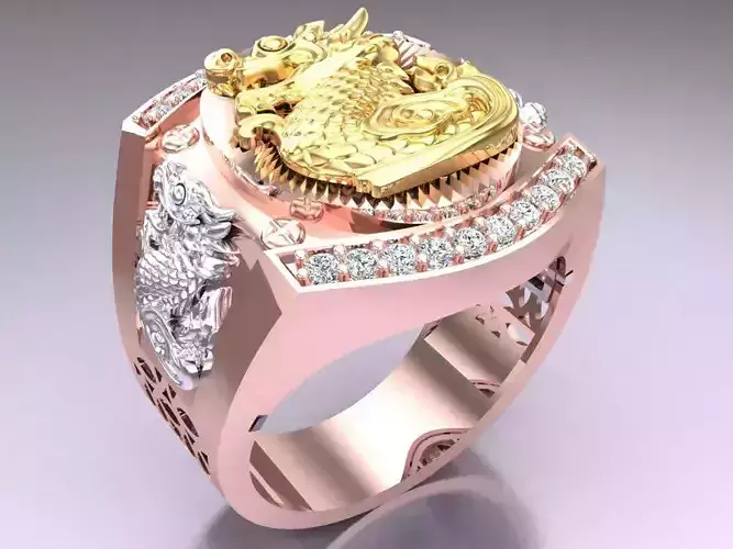 Dragon Ring - Mens Ring - N1948