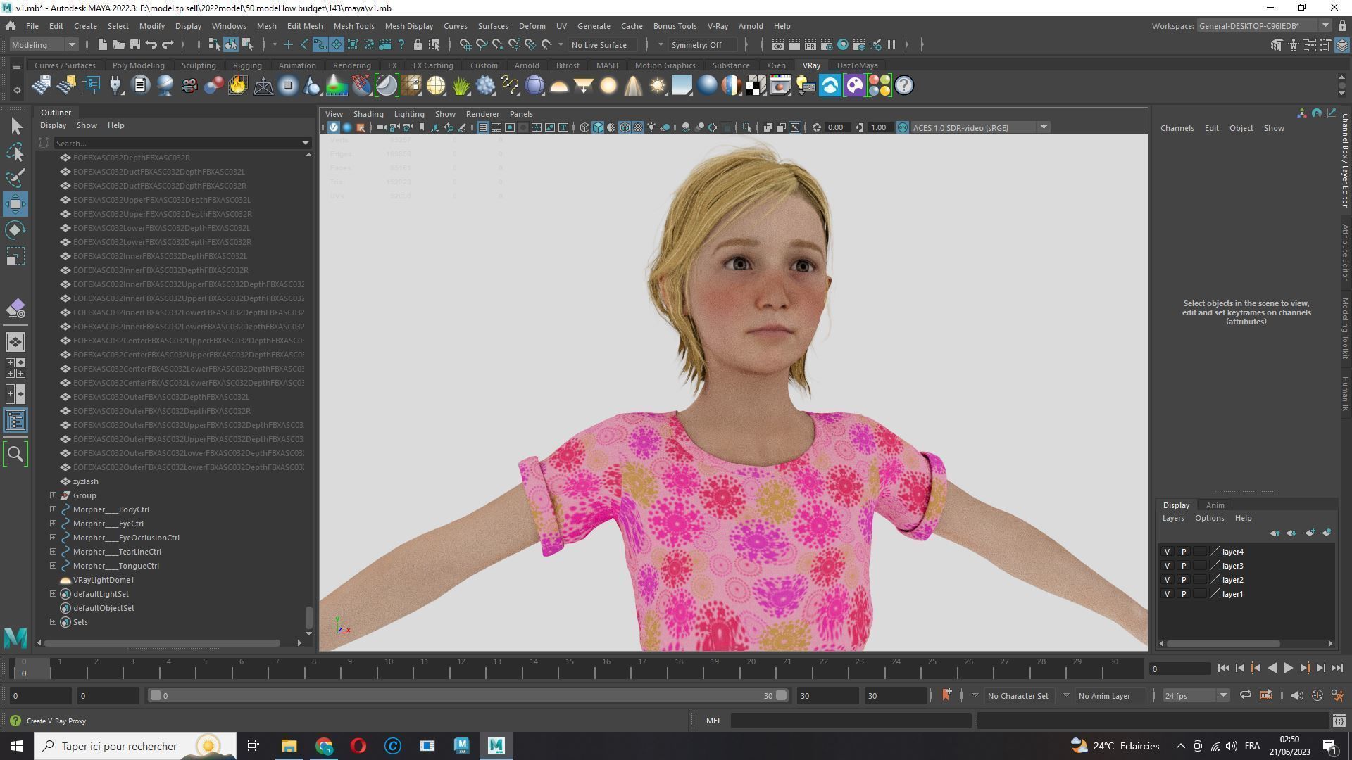 Emily - Enchanting Dream Low-poly 3D model_22