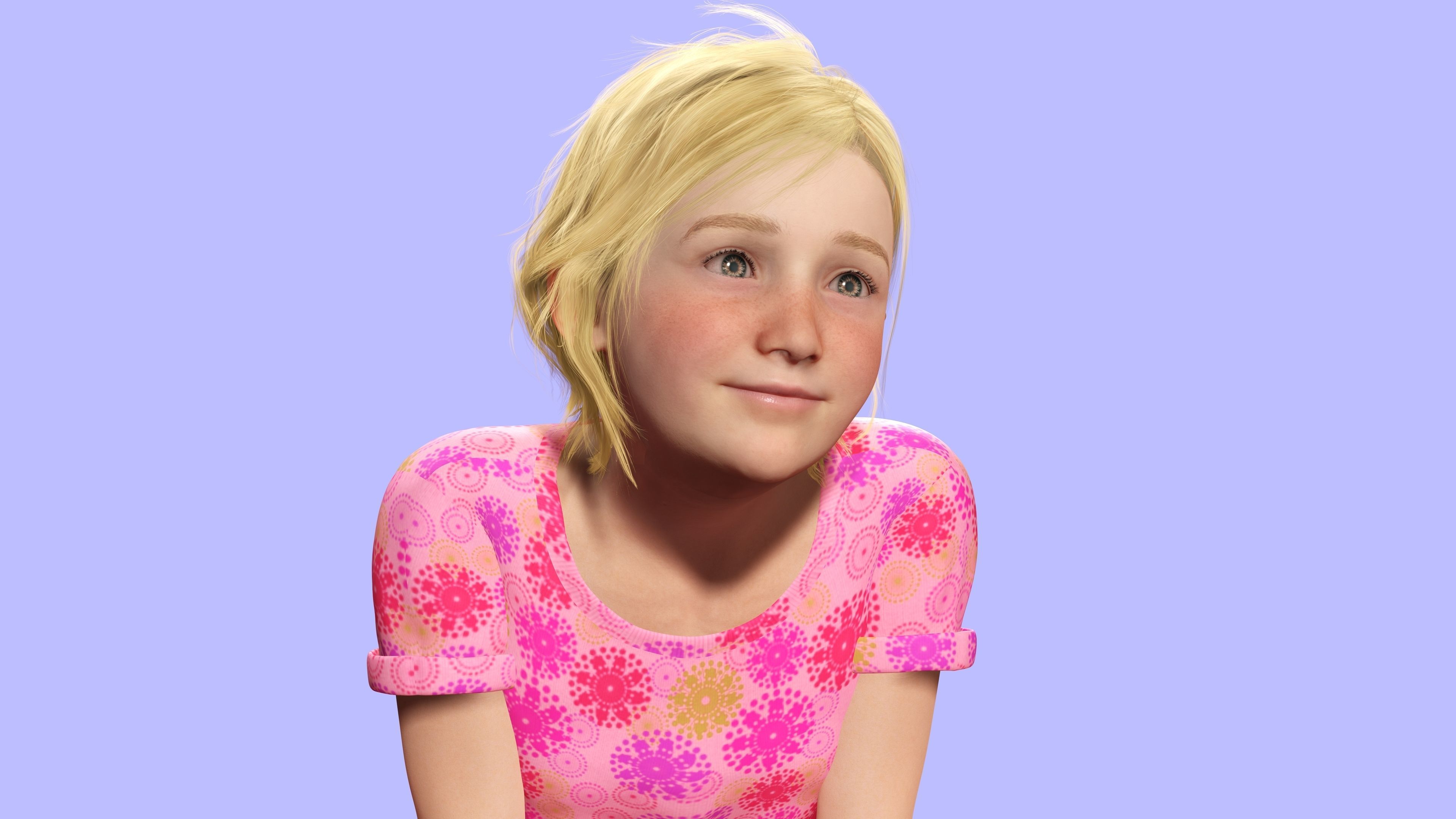 Emily - Enchanting Dream Low-poly 3D model_12