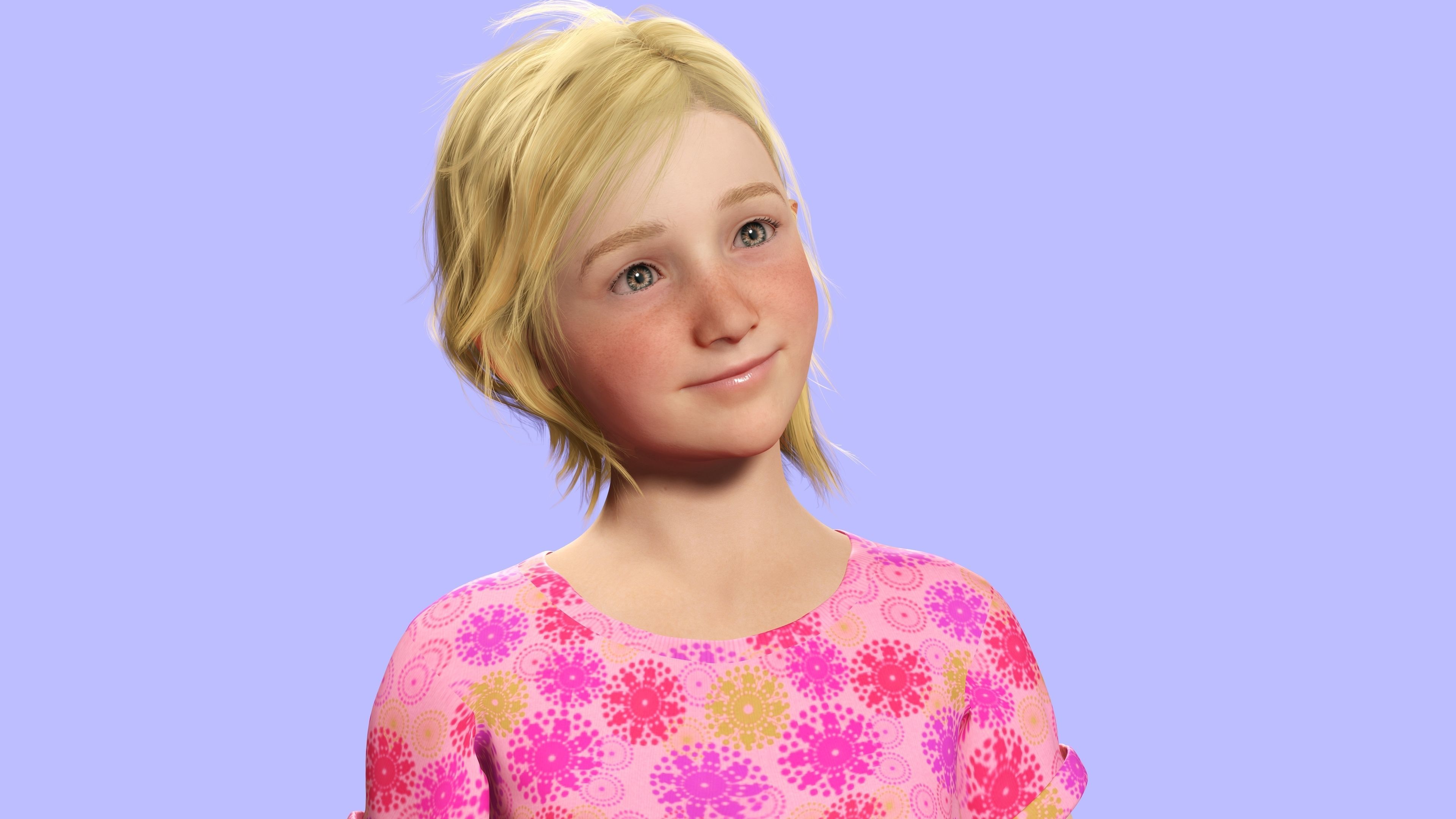 Emily - Enchanting Dream Low-poly 3D model_13