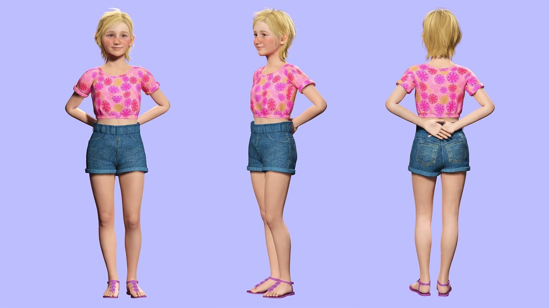 Emily - Enchanting Dream Low-poly 3D model_3