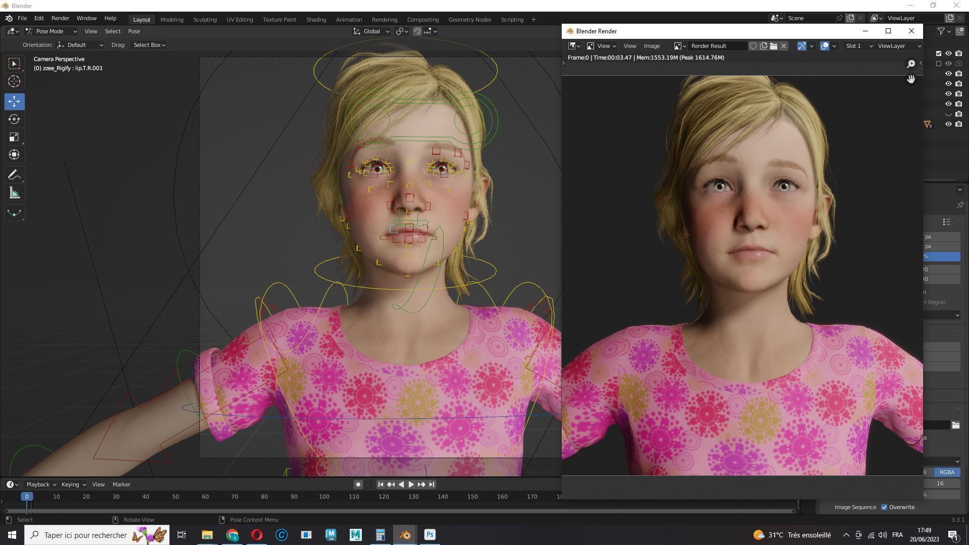 Emily - Enchanting Dream Low-poly 3D model_19