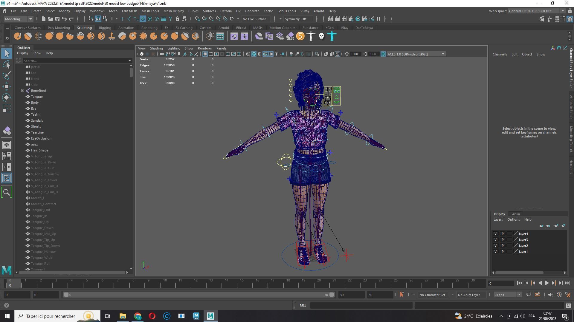 Emily - Enchanting Dream Low-poly 3D model_20