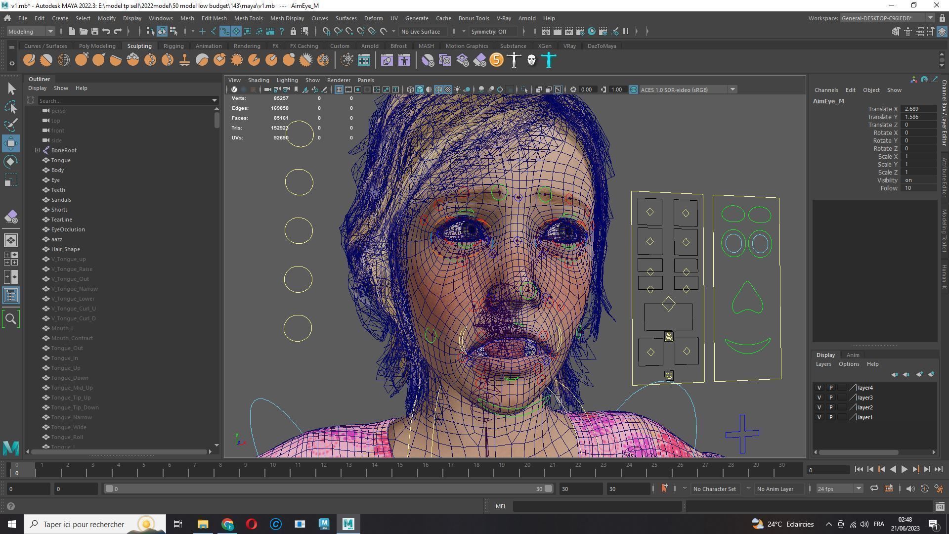 Emily - Enchanting Dream Low-poly 3D model_21
