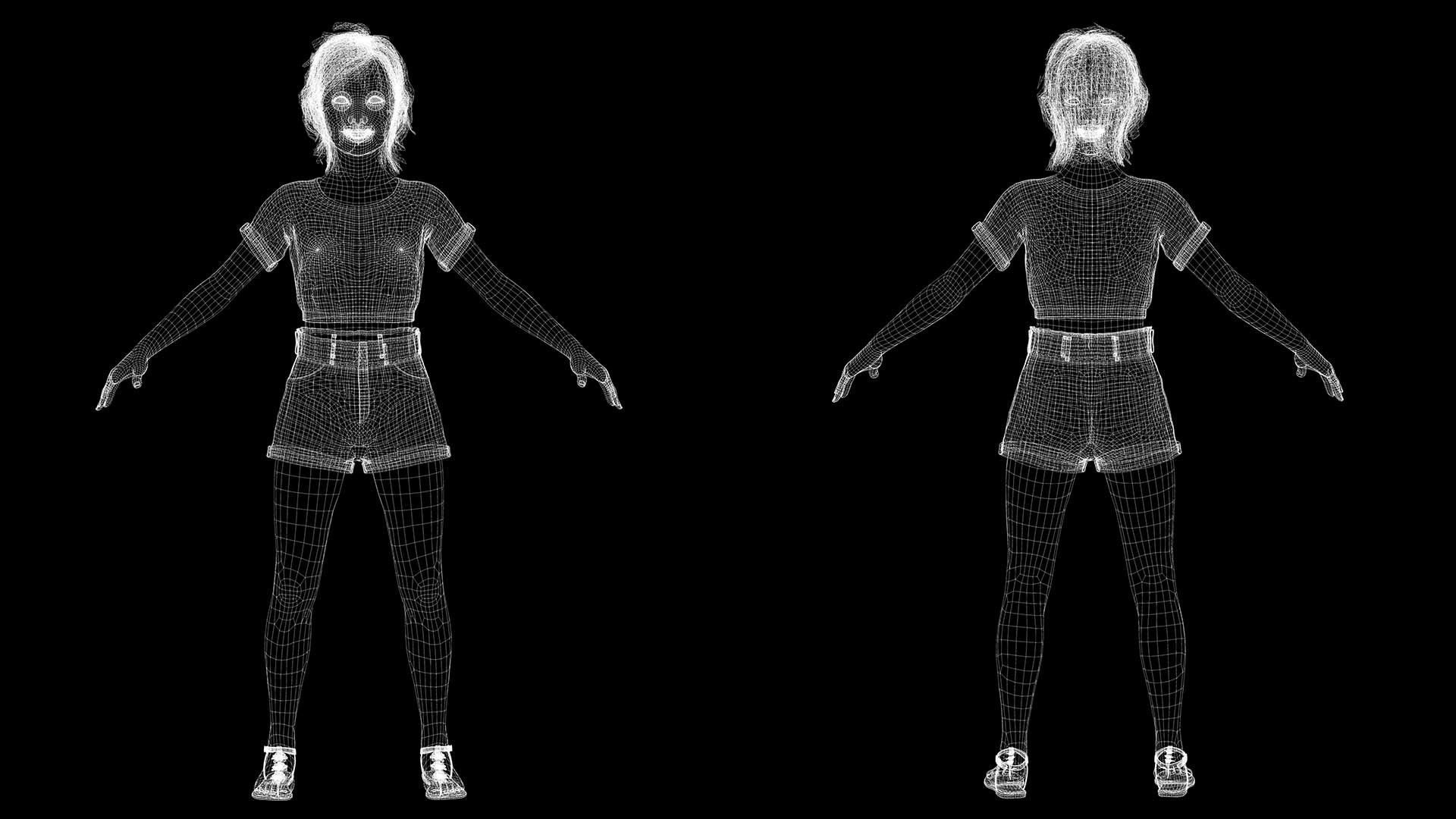 Emily - Enchanting Dream Low-poly 3D model_15