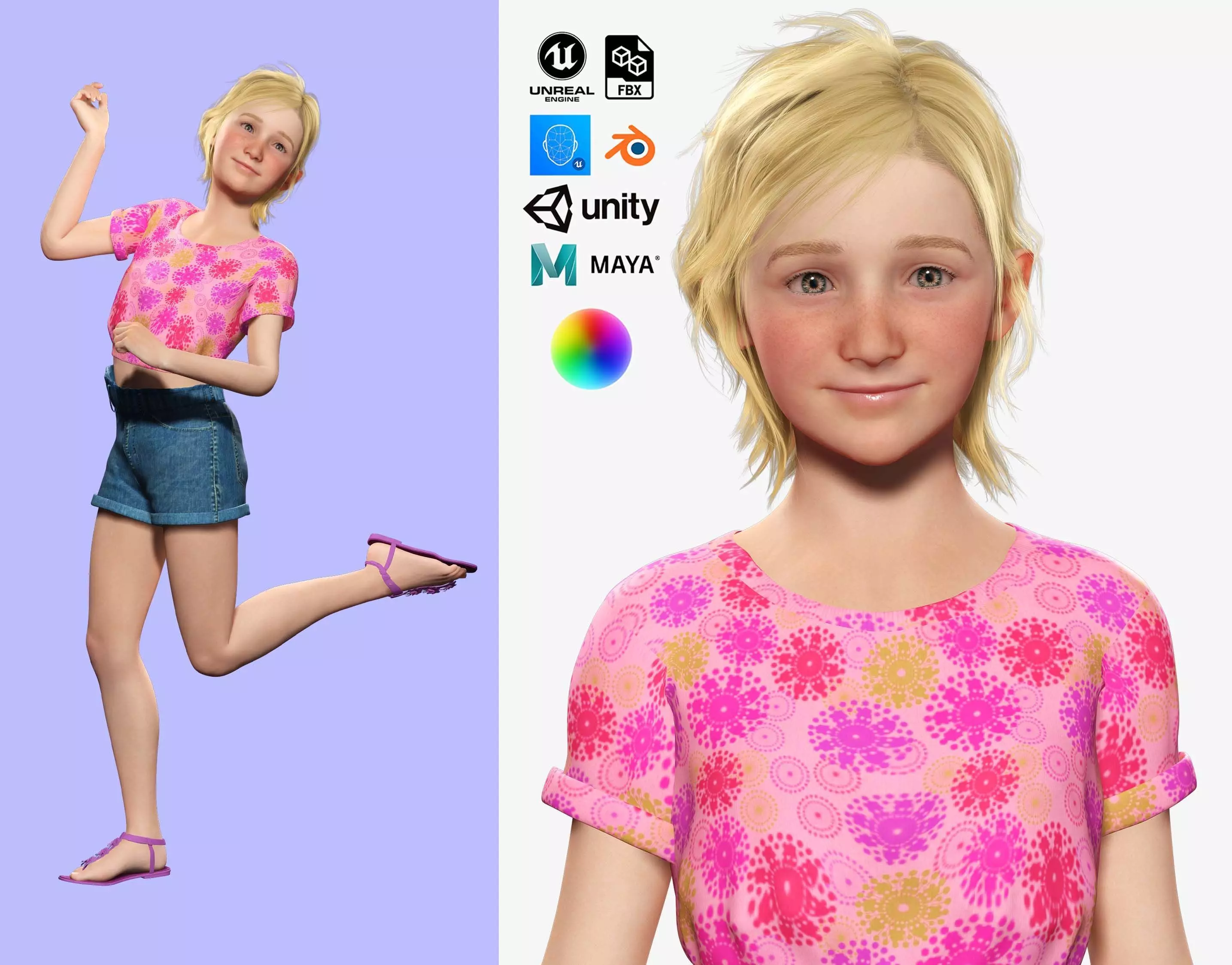 Emily - Enchanting Dream Low-poly 3D model_0