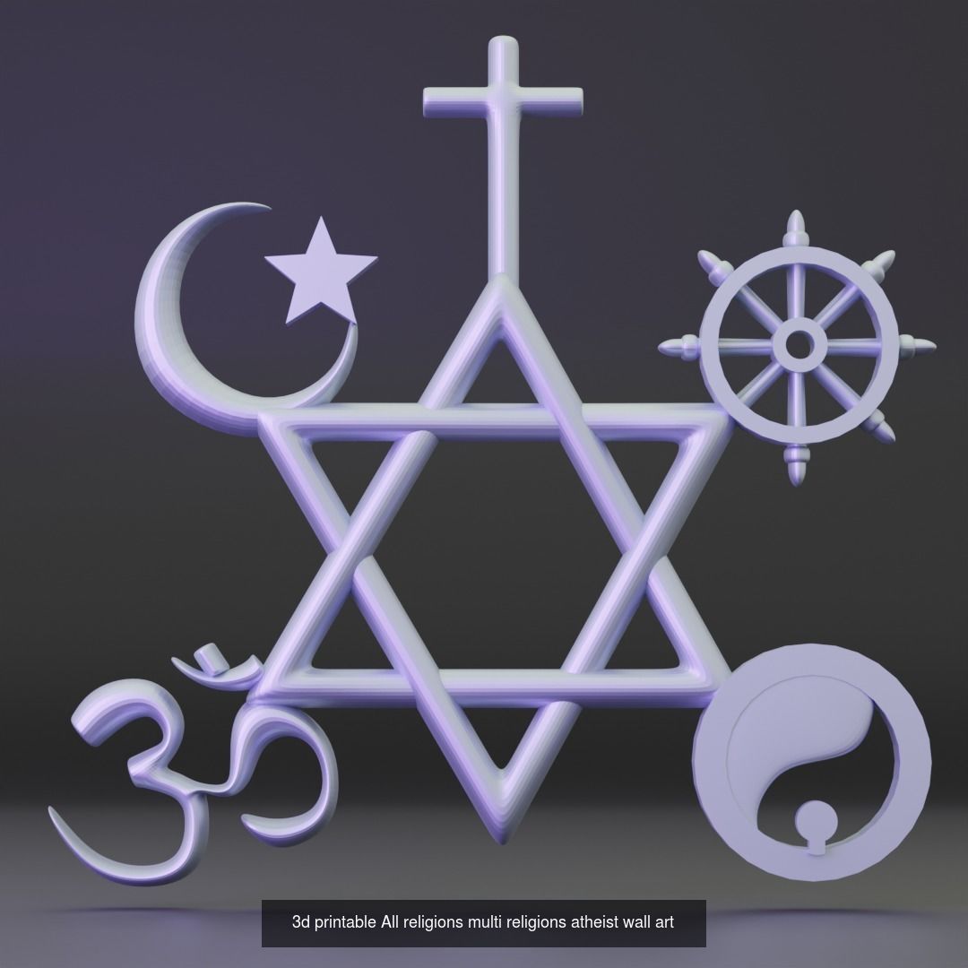 3d printable wall art collection printing without support _4