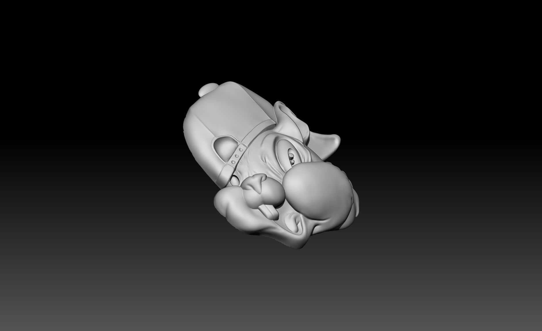 Cap Bunny  3D print model_2