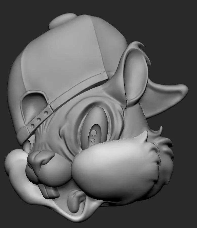 Cap Bunny  3D print model_0